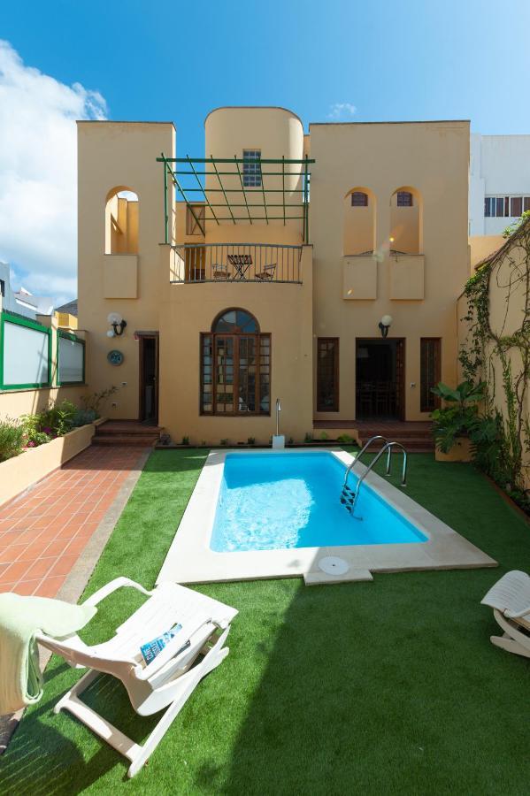 The Yellow House - Solarium - Climatized Pool Galdar Exterior photo